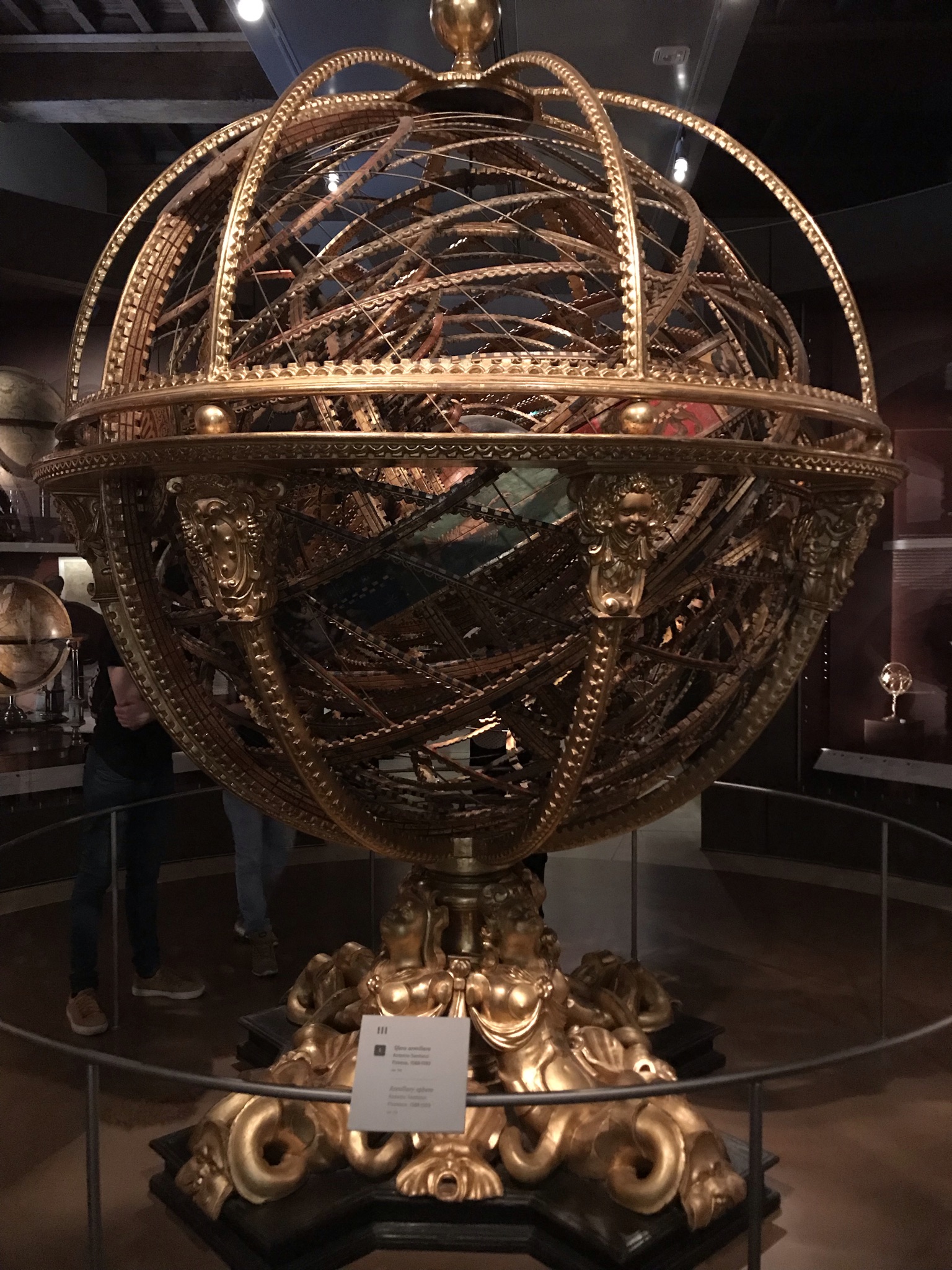 The armillary sphere of Antonio Santucci at the Museo Galileo in Florence.
