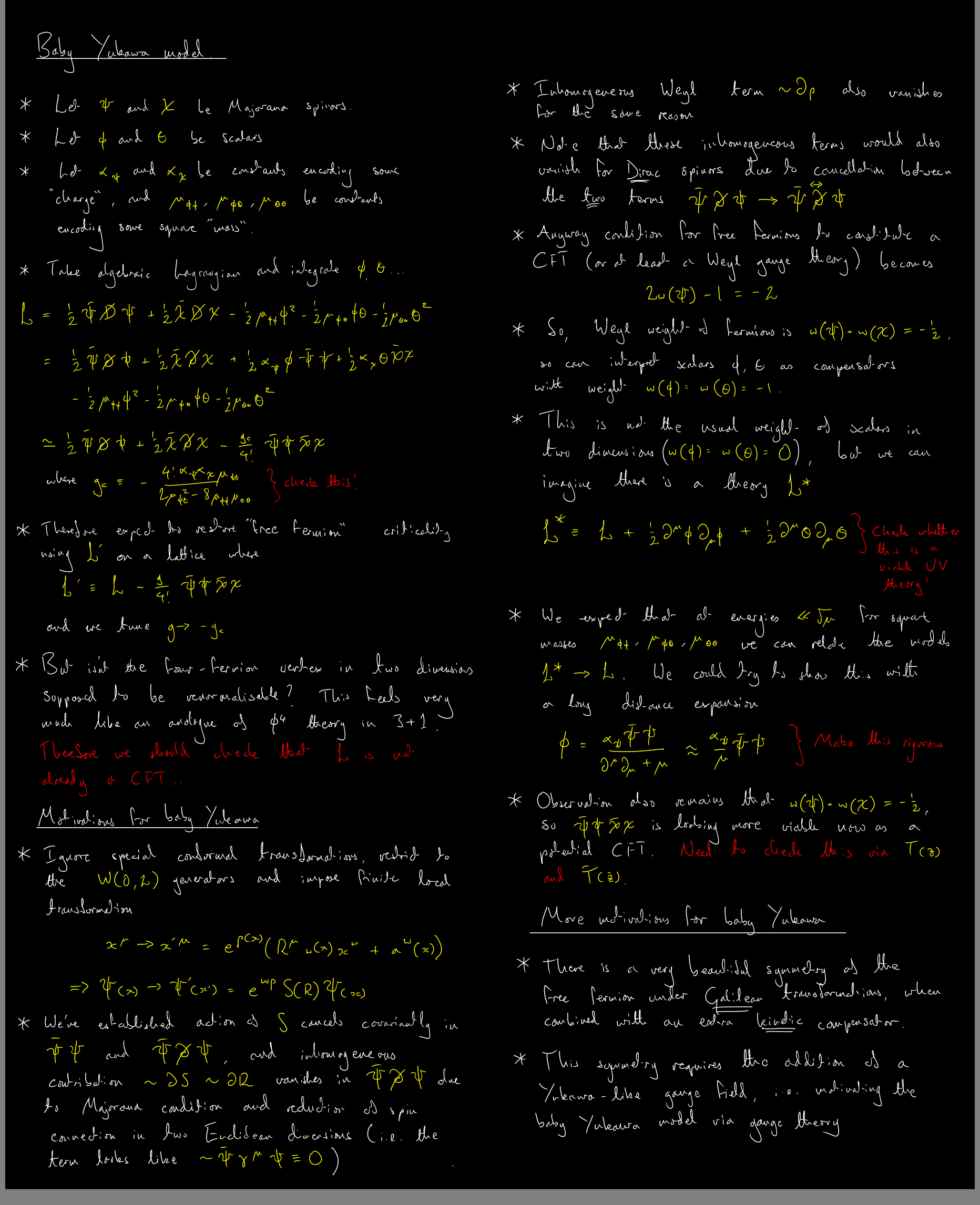 Notes on the fermion determinant and the Pfaffian.